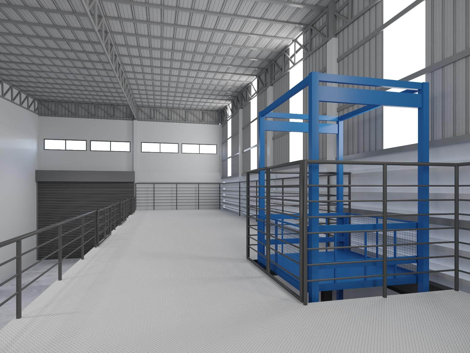 Commercial mezzanine flooring